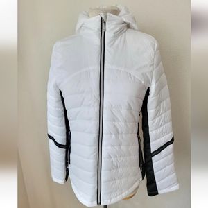 ANORAK WHITE PUFFER COAT SKI JACKET
